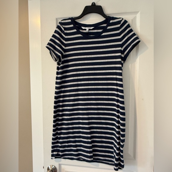 Sonoma Navy and White Striped Tee - Picture 1 of 3